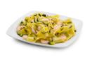 Pasta fresca con mazzancolle
e zucchine